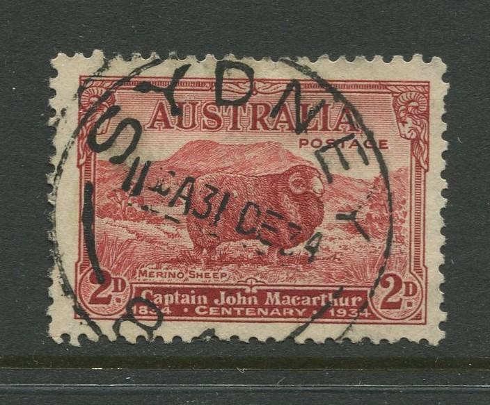 7STAMP STATION PERTH Australia #147a Marino Sheep Issue Die II FU CV$6.00.