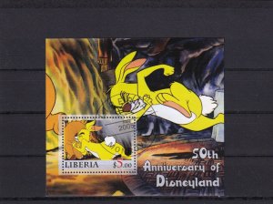 SA19i Liberia 2005 Winnie the Pooh - Rabbit Disney used minisheet Cinderella