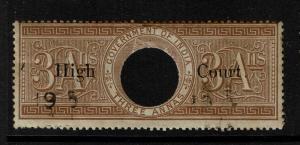 India 1869 3a Brown High Court Used / BF# 37 - S2292