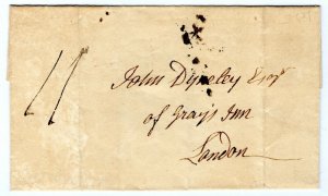 GB WALES Cover *LAMPETER/ 211* Mileage London 1825{samwells-covers} PE263 