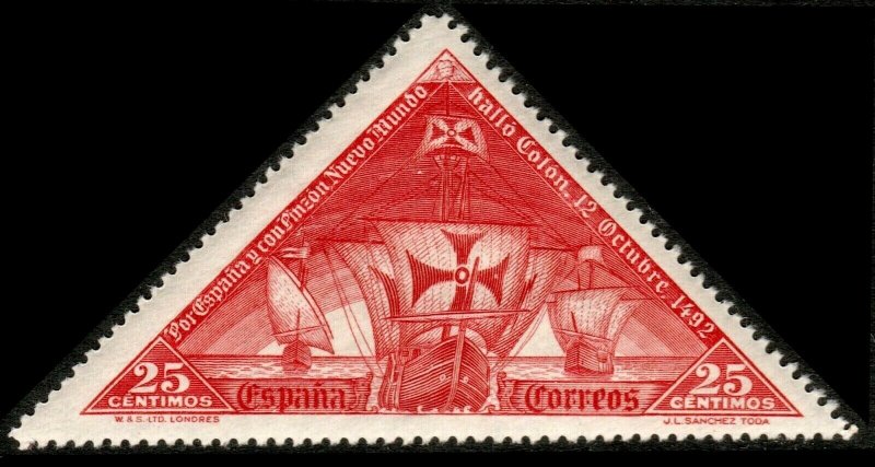 ESPAGNE / SPAIN / ESPAÑA 1930 Ed.539/Mi.510 25c carmin Cristobal Colon *