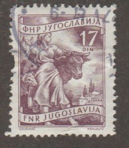 Yugoslavia - Scott # 384A worker series - used