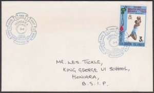 SOLOMON IS 1969 3 Sept local cover Honiara ROYAL VISIT commem cancel........V312