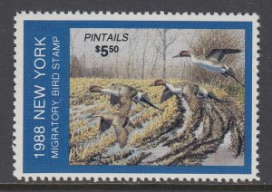 US 4 New York State Duck Stamp  MNH VF