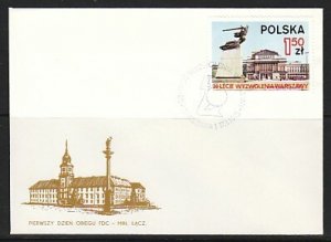 Poland, Scott cat. 2073. Opera House. First Day Cover. ^