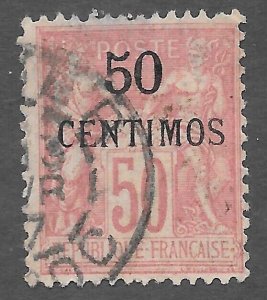 French Morocco (1891) - Scott # 6,  Used