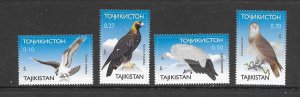 BIRDS - TAJIKISTAN #161-4 RAPTORS MNH