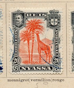 Nyassa 1901 Early Issue Fine Used 20r. NW-186895