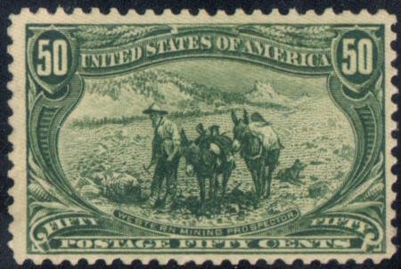 US 291 Early Commemoratives F-VF Mint Hinged Disturbed OG cv $600