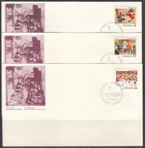 Canada Scott 1040-2 FDC - 1984 Christmas Issue