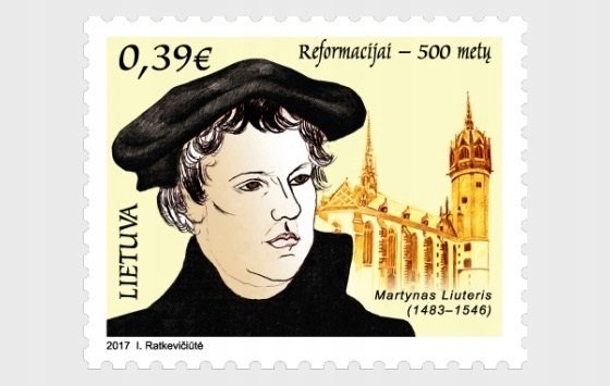 Lithuania 2017 MNH Stamps Scott 1092 Martin Luther 500 Years of Reformation