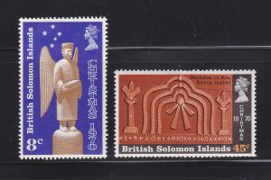 Solomon Islands 212-213 Set MH Christmas