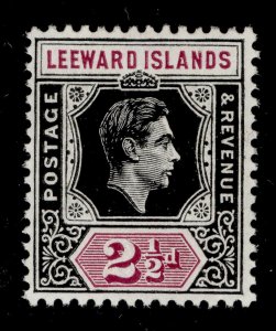 LEEWARD ISLANDS GVI SG106, 2½d black and purple, NH MINT.