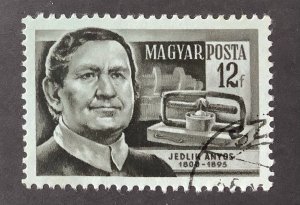 Hungary 1954 Scott 1099 used - 12f, Ányos Jedlik,  physicist and naturalist