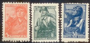 Russia 1939 SC# 734-6 MNH CH4
