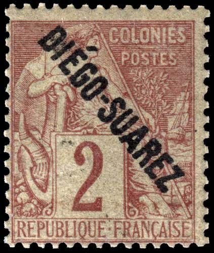 Diego-Suarez - Scott 14 - Mint-Hinged - Poor Centering