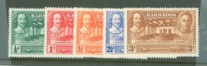 Barbados #202-206 Unused Single (Complete Set)