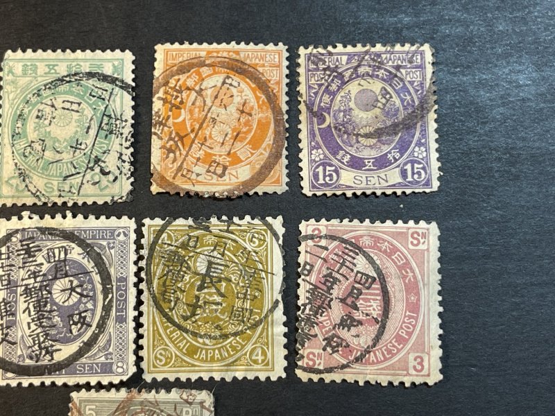 JAPAN # 75-84--USED---COMPLETE SET---1888-92