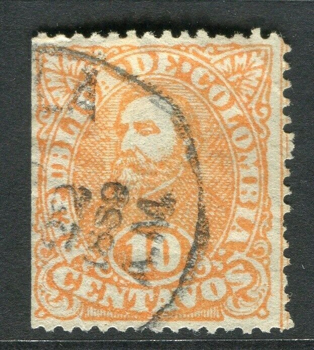 COLOMBIA:  1890s early classic issue used 10c. value