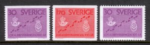 Sweden - Scott #607-609 - MH - SCV $4.40