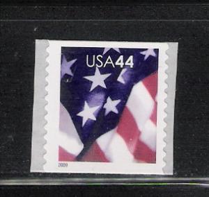 MNH 44 Cent Flag coil single SSP SC 4392