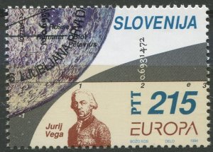 Slovenia Sc#195 Used, 215t multi, Europa (C.E.P.T.) 1994 - Discoveries and In...