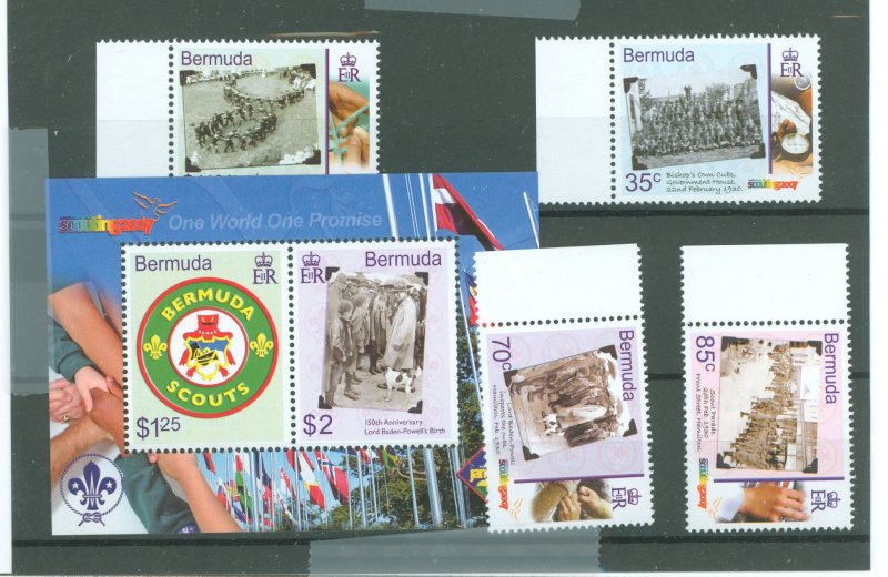 Bermuda #946-949/950  Single (Complete Set)