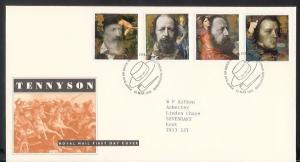 GB - 1992 Death Centenary of Alfred Lord Tennyson (FDC)