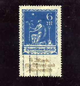 Germany Semipostal 1922 - Sc# B3 Used