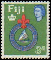 Fiji #206-207 Never Hinged Complete Set(2), 1964, Scouts, Never Hinged