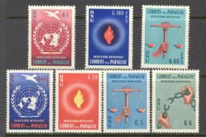 PARAGUAY Sc# 565 - 568 C269 - C271 MNH FVF Set7 Flags Flame