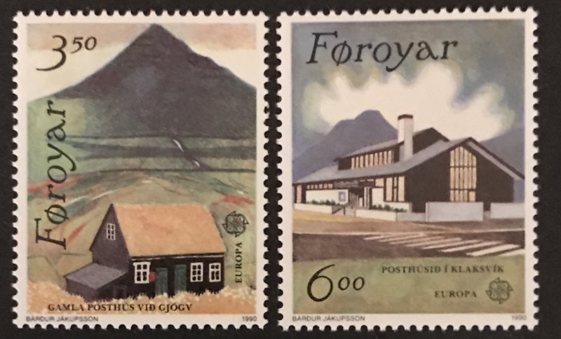 Faroe Islands 1990 #205-06, MNH, CV $2.75