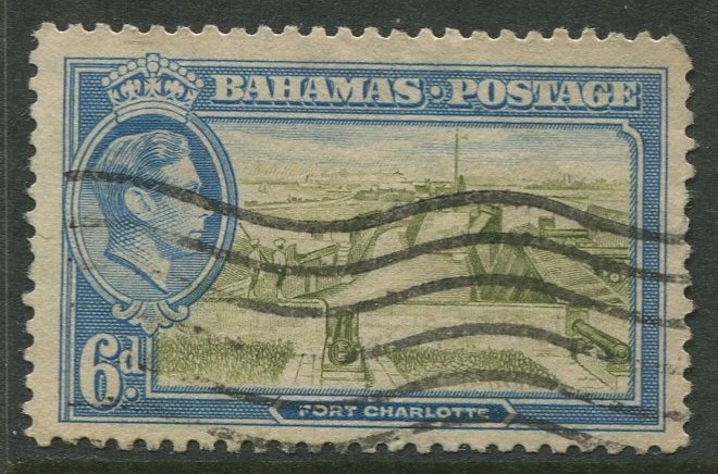 STAMP STATION PERTH Bahamas #107 KGVI Definitive Issue Used CV$1.25