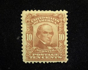 HS&C: Scott #307 Short perfs. Mint F/VF H US Stamp