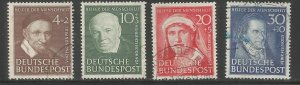 GERMANY  B320-B323  USED,  PORTRAITS