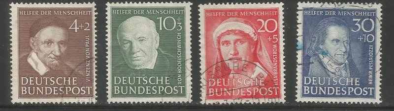 GERMANY  B320-B323  USED,  PORTRAITS