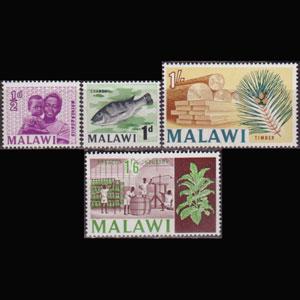 MALAWI 1966 - Scott# 41-8 Economy 1/2p-1.6s NH