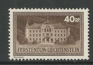 LIECHTENSTEIN  124  MINT HINGED,  GOVERNMENT PALACE