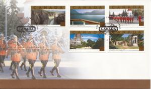 2003 Canada FDC Sc 1989a-1989e - Tourist Attractions