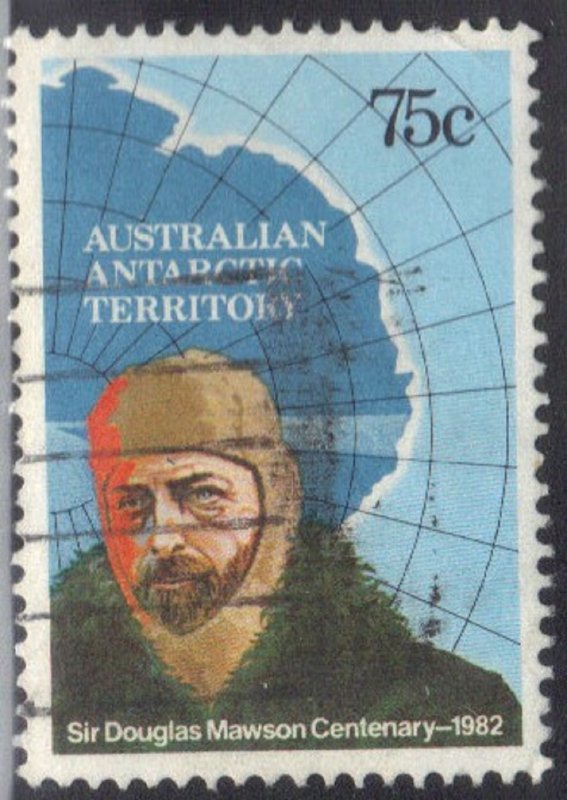 AUSTRALIA ANTARTIC TERRITORY SC# L54 USED 75c 1982 SEE SCAN