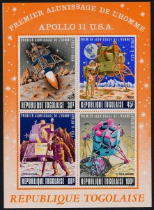 Togo C108b MNH Space, Moon Landing, Apollo 11