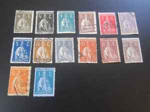 Portugal 1912 Sc 207-18,222-23 FU