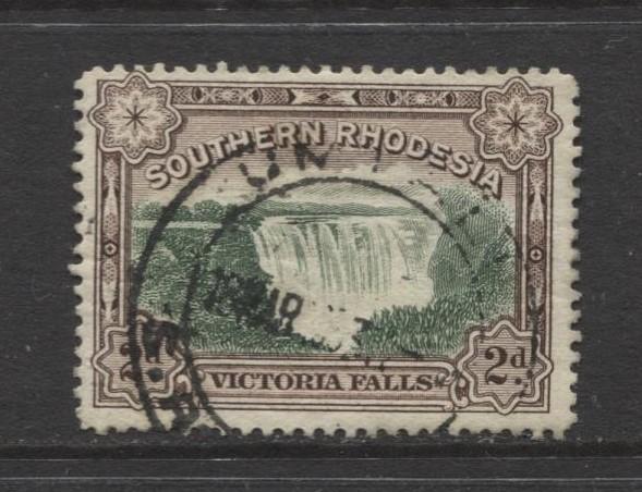 Southern Rhodesia- Scott 31 - Victoria Falls  -1932 - FU - Single 2d Stamp