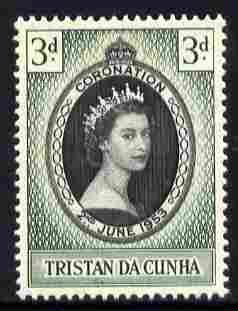 TRISTAN DA CUNHA - 1953 - Coronation - Perf Single Stamp - Mint Never Hinged