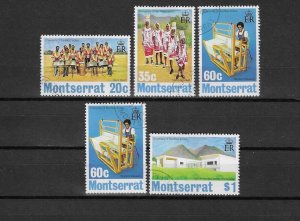 MONTSERRAT 1974 SG 324/326w/327 USED