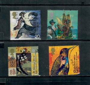 G.B 1999 COMMEMORATIVES  SET THE SETTLER'S TALE USED h 211221