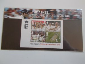 2005 The Ashes - England Winners M/Sheet Presentation Pack No.M12 Cat £10