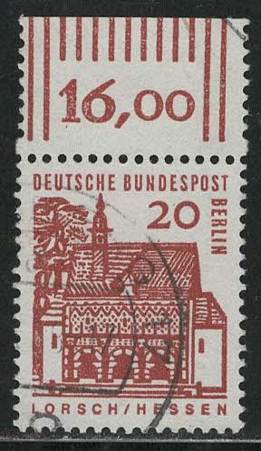 Germany Berlin Scott # 9N217, used, variation sheet print