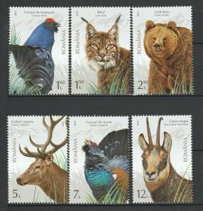 Romania 2019 Fauna Animals  Birds 6 MNH stamps