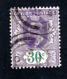Ceylon #174,  F/VF, Used, CV $4.25 ....  1290140